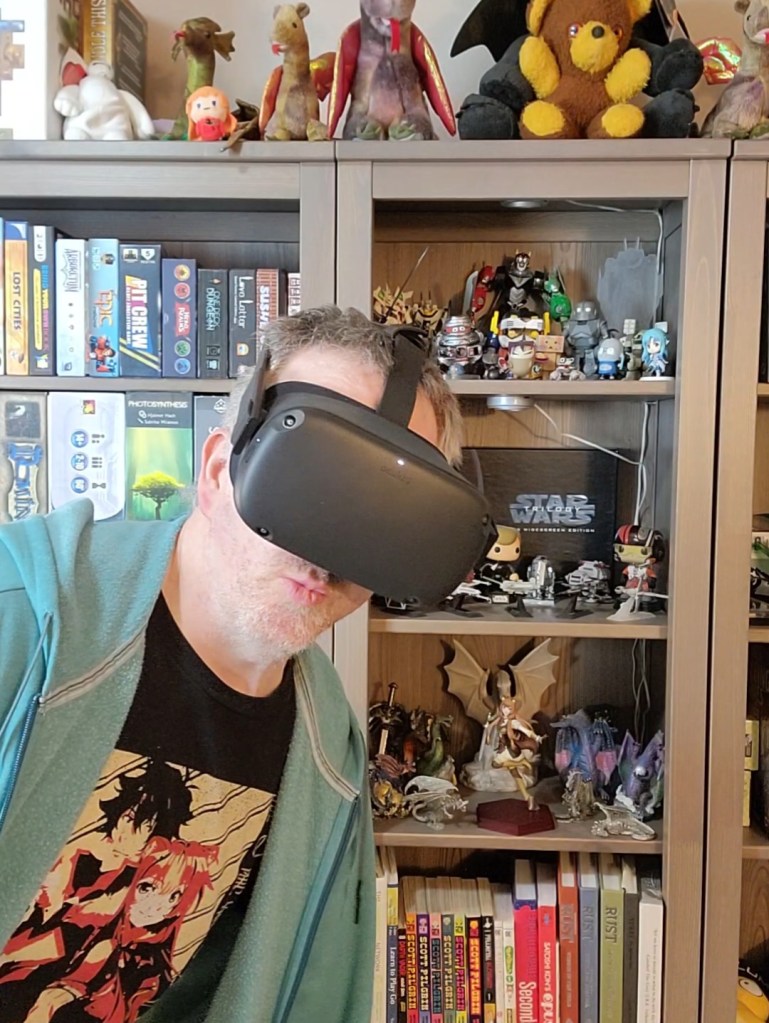 Me in a Meta Quest headset